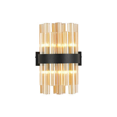 Detroit Glass Flush Wall Light
