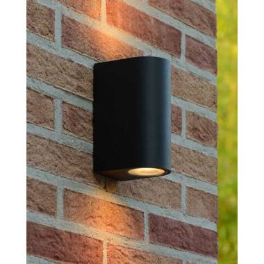 Image of Lucide Zora Round LED Outdoor Up & Down Wall Light