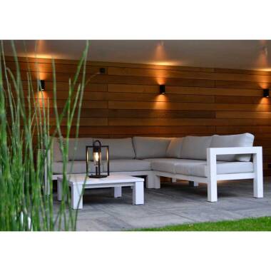 Image of Lucide Zora Round LED Outdoor Up & Down Wall Light