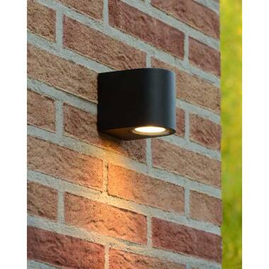 Image of Lucide Zora Round LED Outdoor Wall Light