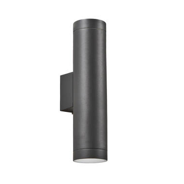 Image of Forum Zink Morro Up & Down Outdoor Wall Light