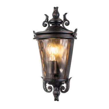 Elstead Baltimore Medium Half Outdoor Lantern Wall Light