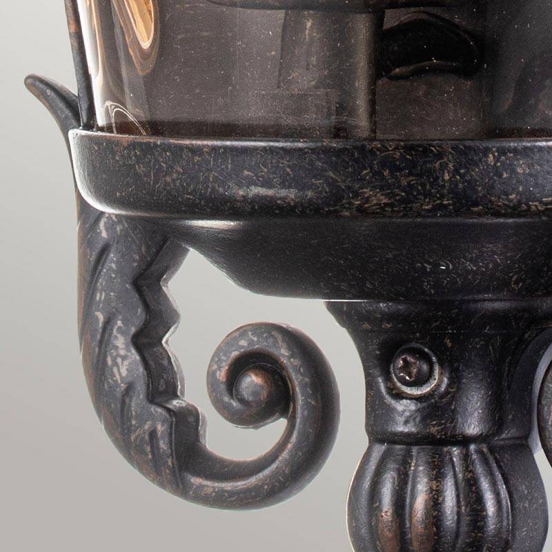Image of Elstead Baltimore Medium Half Outdoor Lantern Wall Light