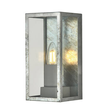 Searchlight Box II Half Lantern Outdoor Wall Light