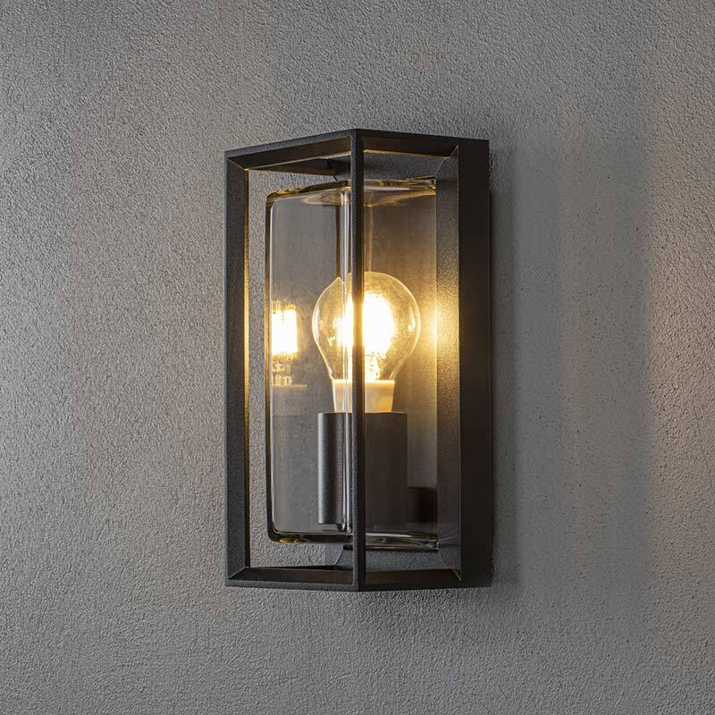 Image of Konstsmide Brindisi Half Lantern Outdoor Wall Light