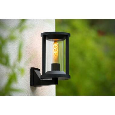 Image of Lucide Cadix Outdoor Hanging Lantern Wall Light
