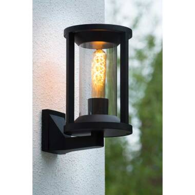 Image of Lucide Cadix Outdoor Hanging Lantern Wall Light