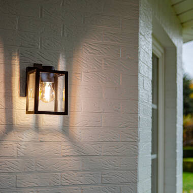 Image of Lutec Shiva Outdoor Lantern Wall Light