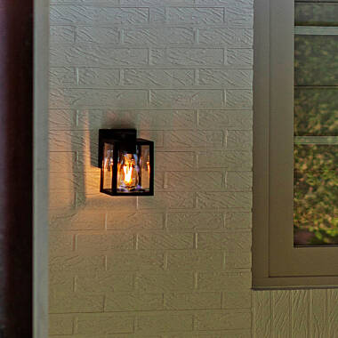 Image of Lutec Shiva Outdoor Lantern Wall Light