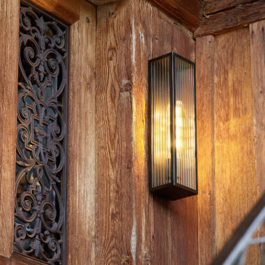 Image of Dar Keegan Half Lantern Outdoor Wall Light