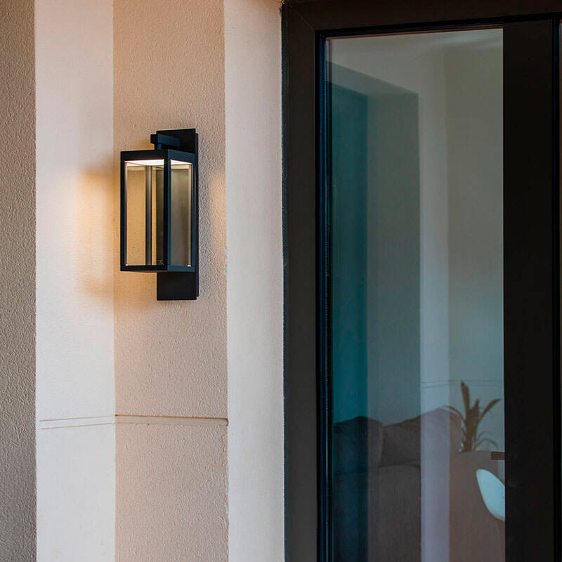 Image of Faro Barcelona Kerala LED Outdoor Lantern Wall Light