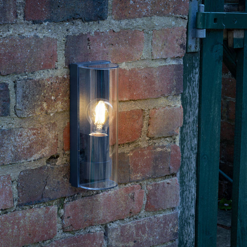 Image of Dar Quenby Half Lantern Outdoor Wall Light