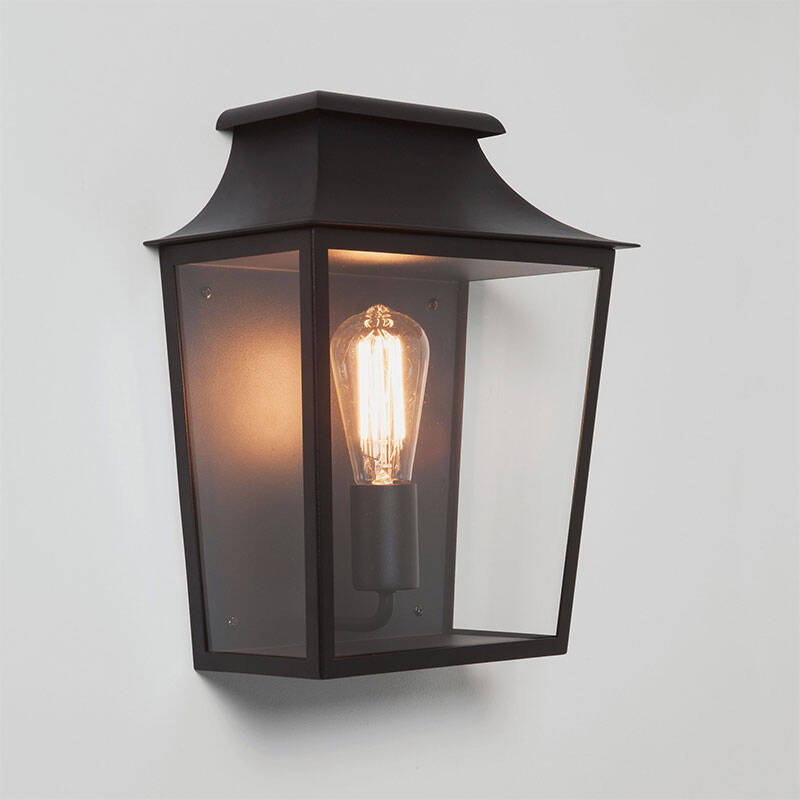 Image of Astro Richmond Half Lantern Outdoor Wall Light