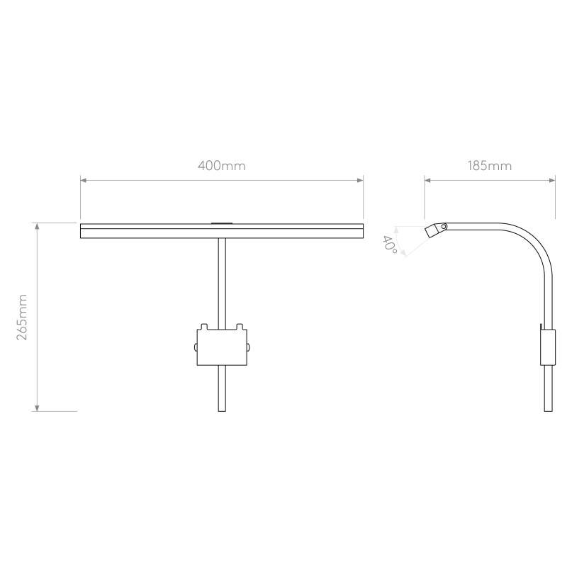 Image of Astro Mondrian 400 Frame Mounted LED Picture Light