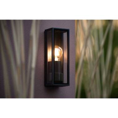 Image of Lucide Dukan Half Lantern Outdoor Wall Light