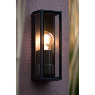 Image of Lucide Dukan Half Lantern Outdoor Wall Light