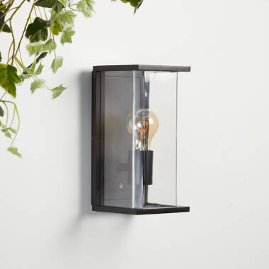 Image of Searchlight Ashby Half Lantern Outdoor Wall Light