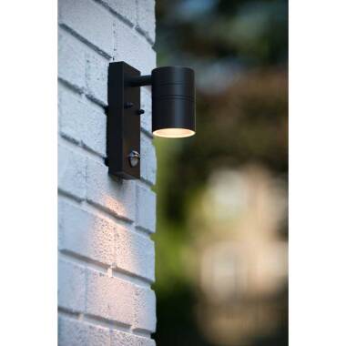 Image of Lucide Arne LED Outdoor Wall Light with PIR Sensor