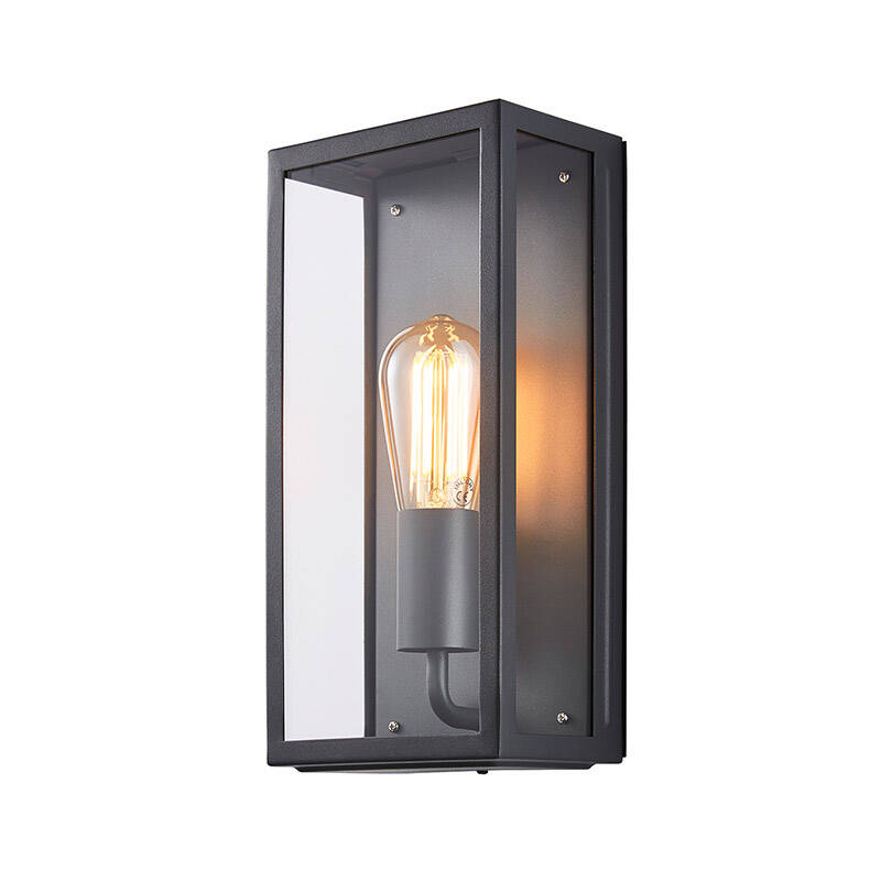 Image of Forum Minerva Half Lantern Outdoor Wall Light