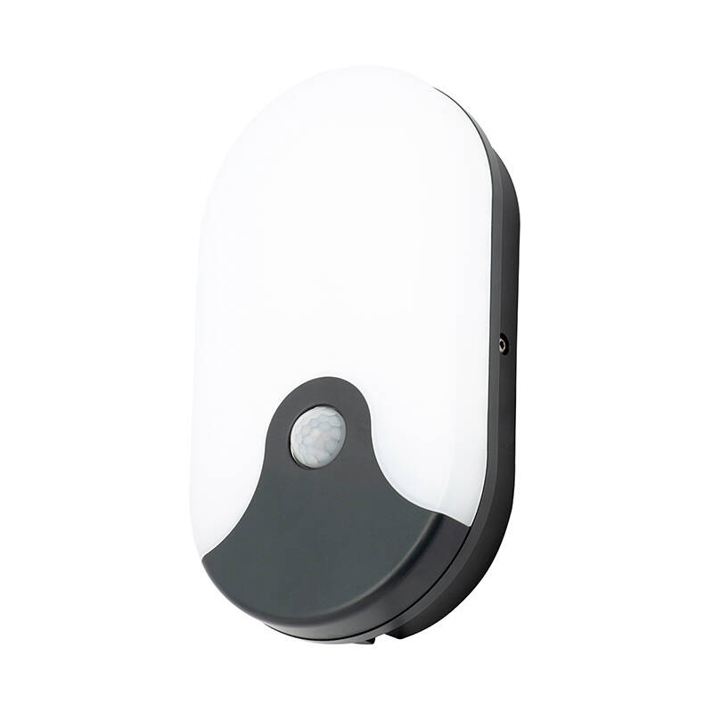 Image of Taurus 15W Colour Selectable LED Oval Outdoor Coastal Flush Light with PIR Sensor