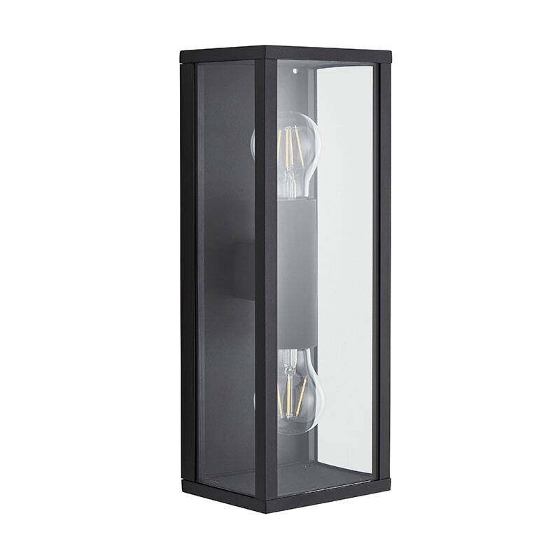 Image of Forum Chinon Half Lantern Outdoor Wall Light