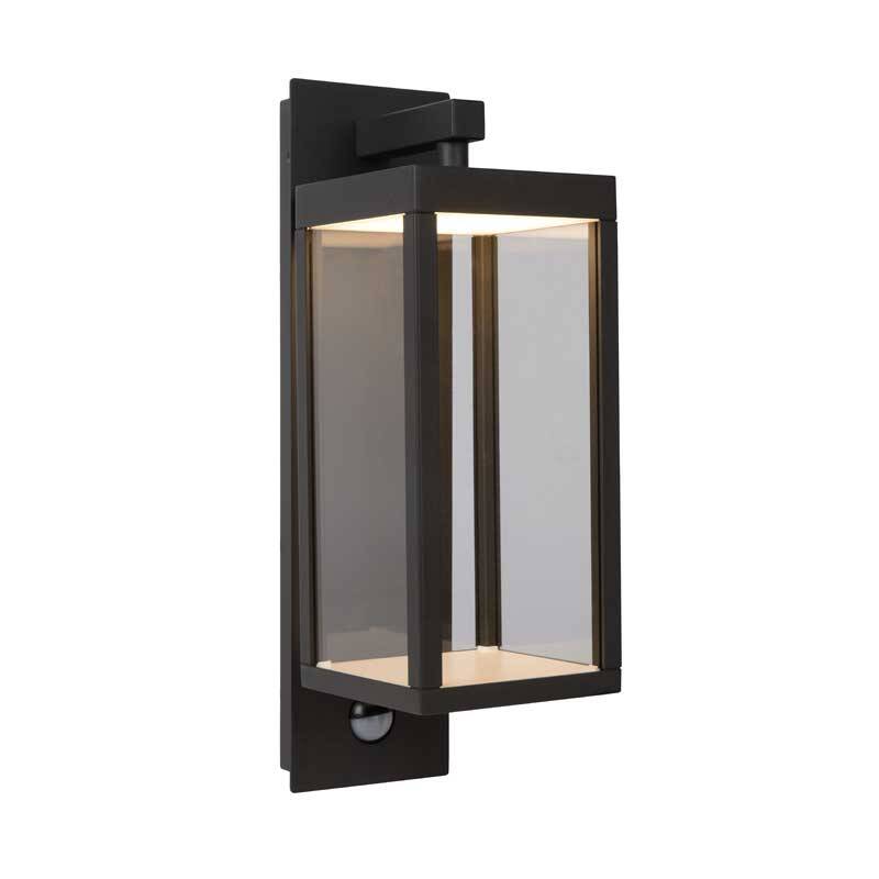 Image of Lucide Clairette LED Outdoor Wall Light with PIR Sensor