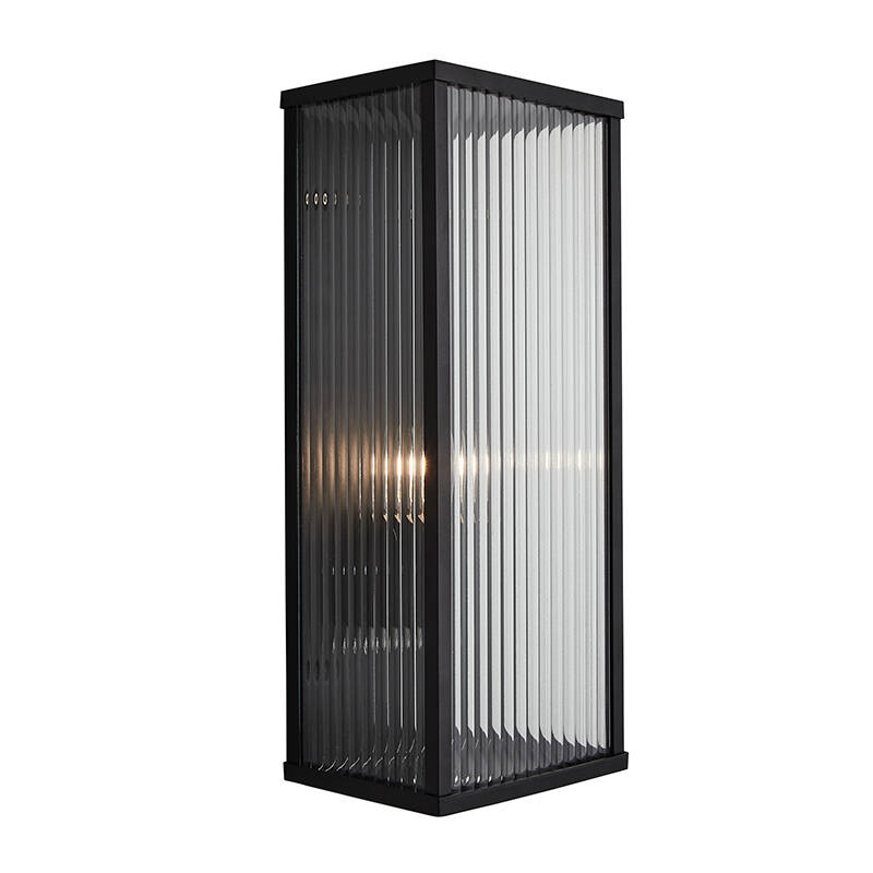 Image of Forum Memphis Half Lantern Outdoor Wall Light