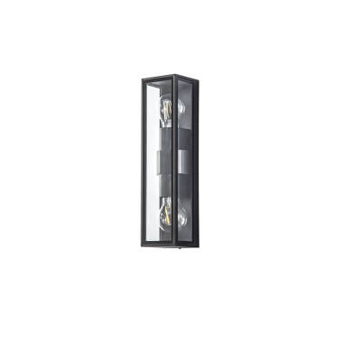 Columbus Half Lantern Outdoor Twin Wall Light