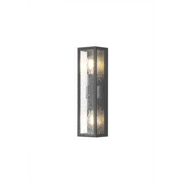 Image of Columbus Half Lantern Outdoor Twin Wall Light