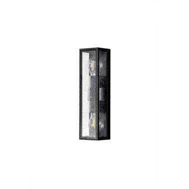 Image of Columbus Half Lantern Outdoor Twin Wall Light
