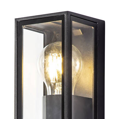 Image of Columbus Half Lantern Outdoor Twin Wall Light