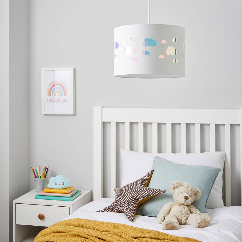Image of Glow Cloud Iridescent Ceiling Pendant Shade
