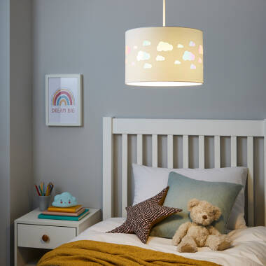Image of Glow Cloud Iridescent Ceiling Pendant Shade