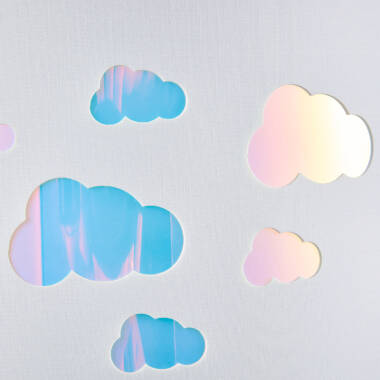 Image of Glow Cloud Iridescent Ceiling Pendant Shade