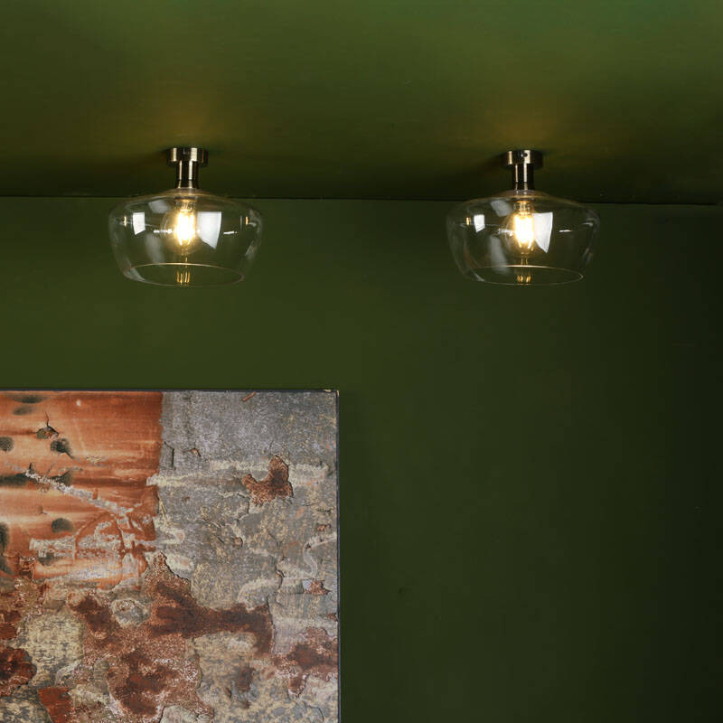 Image of Dar Fidella Glass Ceiling Pendant Shade