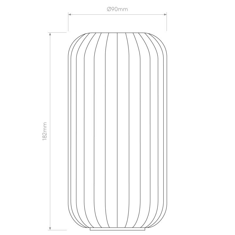 Image of Astro Tacoma Reed Ribbed Glass Shade