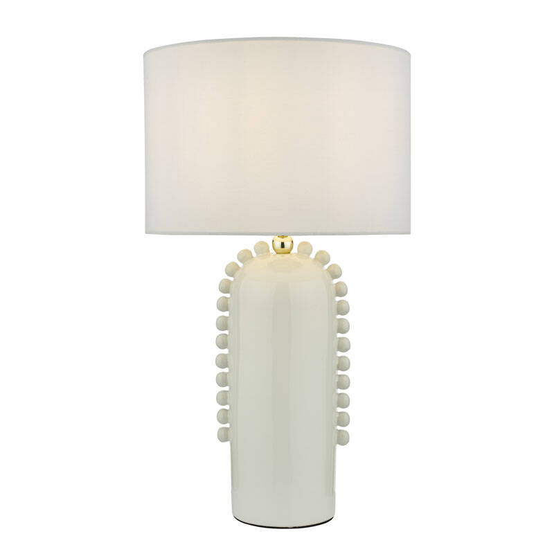 Image of Dar Dolce Ceramic Table Lamp With Shade