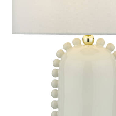 Image of Dar Dolce Ceramic Table Lamp With Shade
