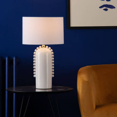 Image of Dar Dolce Ceramic Table Lamp With Shade