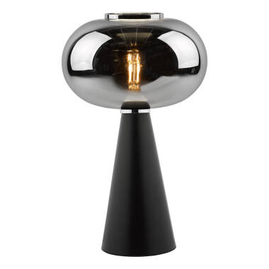 Dar Jensen Smoked Glass Table Lamp