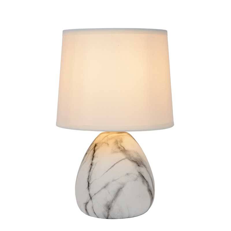 Image of Lucide Marmo Ceramic Table Lamp