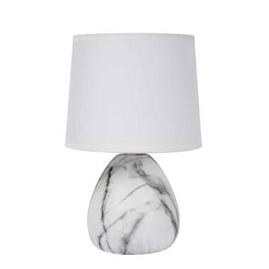 Image of Lucide Marmo Ceramic Table Lamp