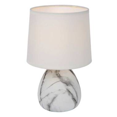 Image of Lucide Marmo Ceramic Table Lamp