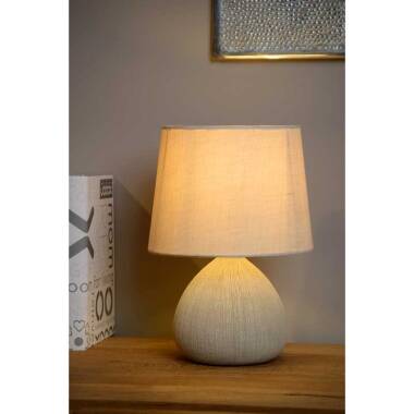 Image of Lucide Ramzi Ceramic Table Lamp