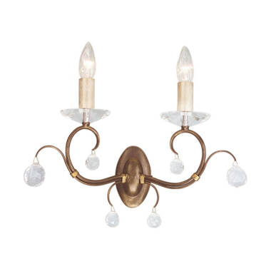 Elstead Lunetta Twin Wall Light
