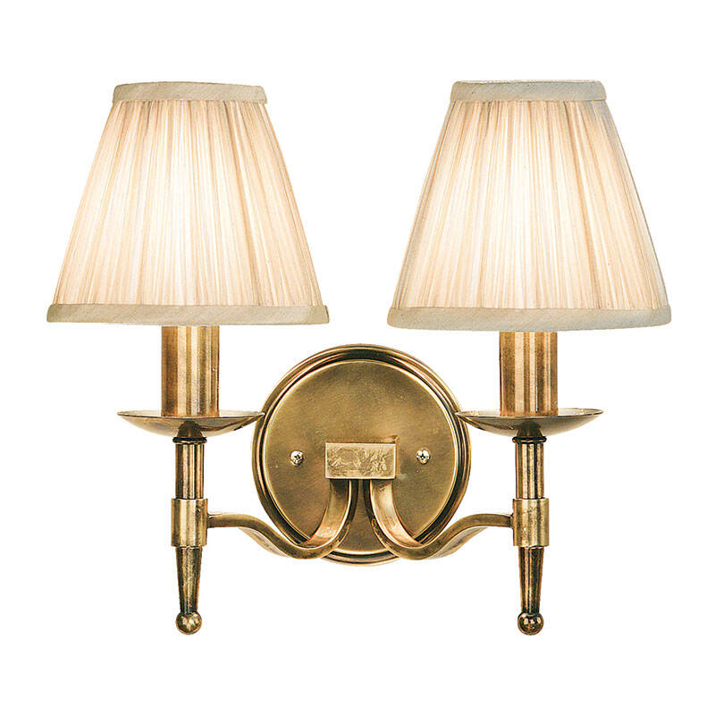 Image of Interiors 1900 Stanford Beige Twin Wall Light