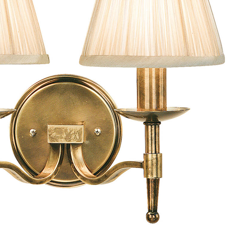 Image of Interiors 1900 Stanford Beige Twin Wall Light