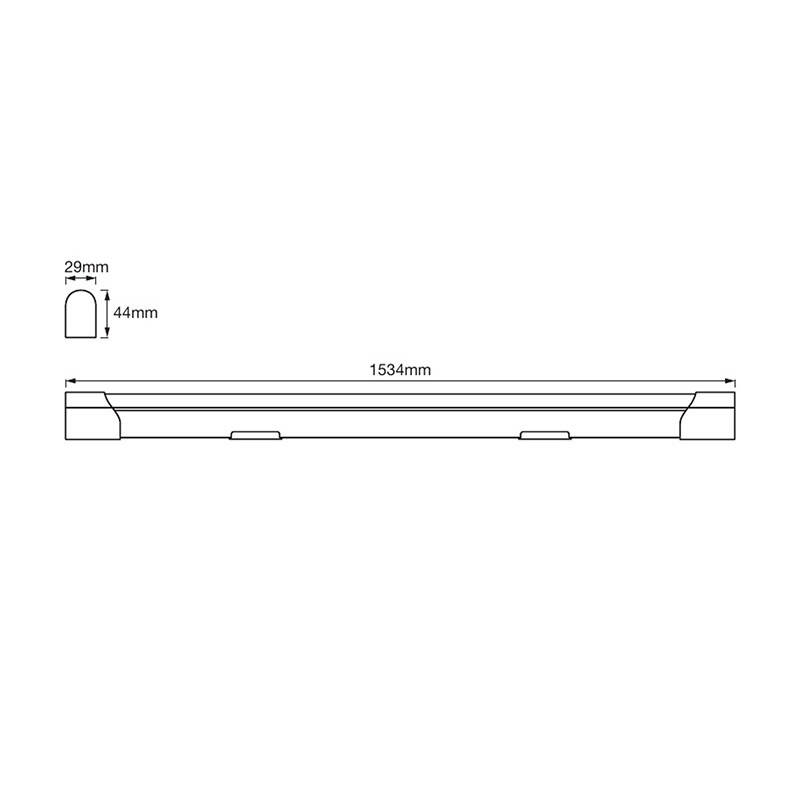 Image of Ledvance Value 10W LED Slim Batten - 2ft Single