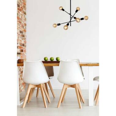 Image of Lucide Lester 6 Arm Ceiling Pendant Light