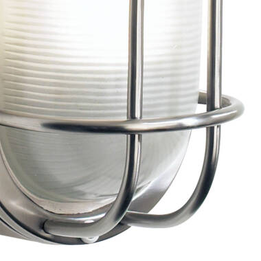 Image of Dar Salcombe Stainless Steel Outdoor Wall Light